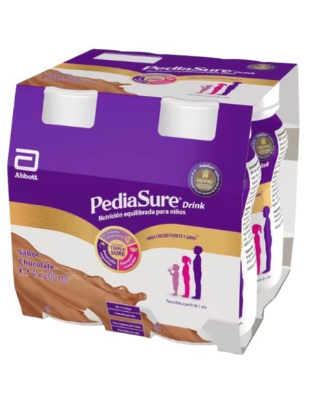 Pediasure Drink Sabor Chocolate 4x200 ml