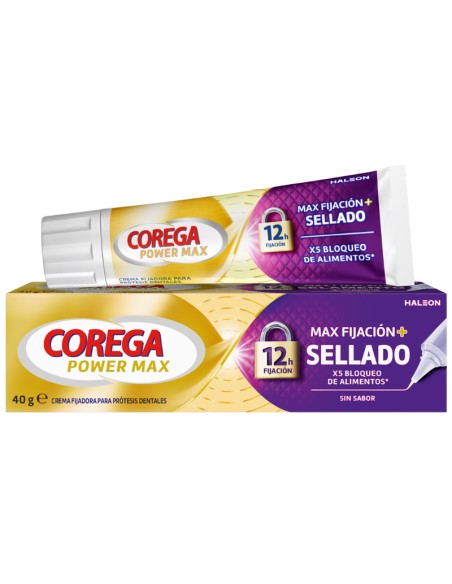 Corega Power Max Sellado Máximo Crema Adhesiva 2x40 g