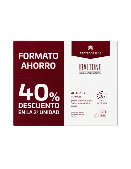 Iraltone Aga Plus 120 Cápsulas 40% dto