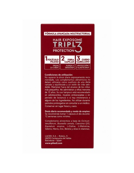 Pilexil Anticaída Triple 60 Cápsulas