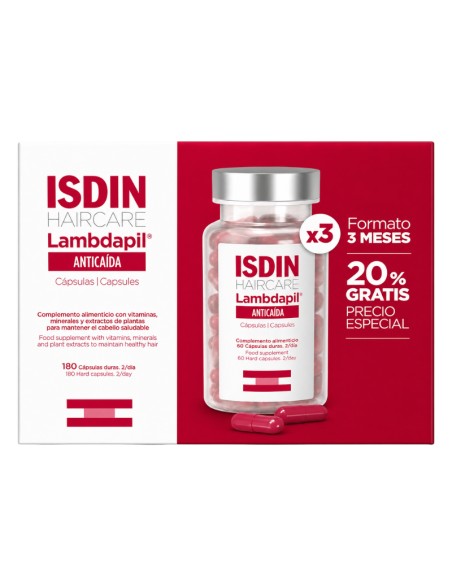Isdin Lambdapil Anticaída 180 cápsulas