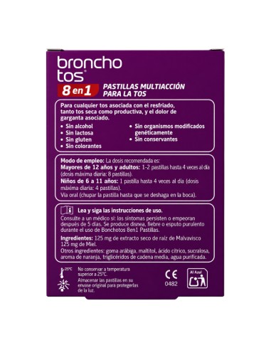 Bronchotos 8 en 1 Pastillas Garganta...