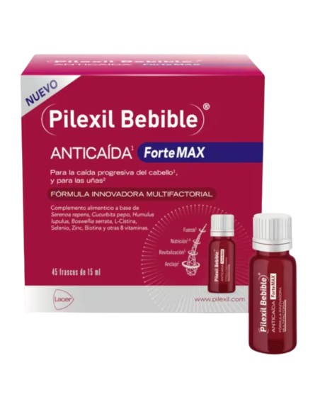 Pilexil Anticaída Forte Max Bebible 45 Frascos