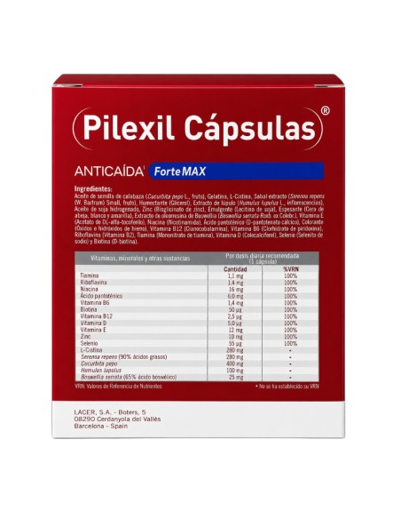 Pilexil Anticaída Forte Max 90 Cápsulas