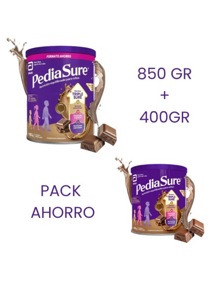Pediasure Sabor Chocolate Pack Ahorro 850 g + 400 g
