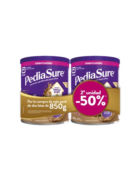 Pediasure Sabor Chocolate Duplo 850 g + 850 g