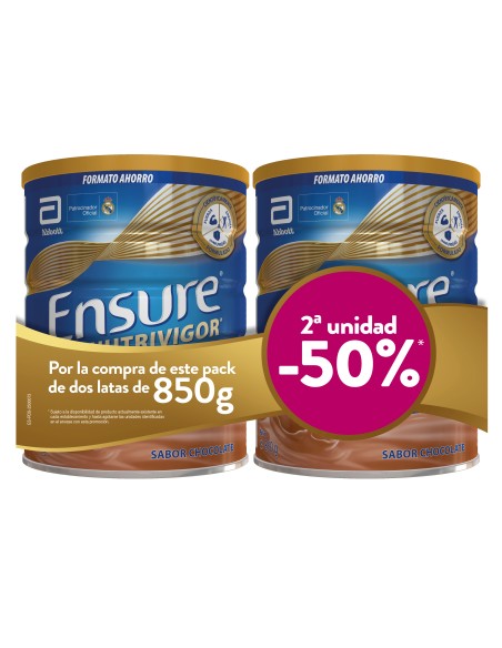 Ensure NutriVigor Sabor Chocolate Duplo 850 g + 850 g