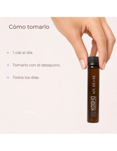 Kobho Vitamina D3 + K2 20 viales