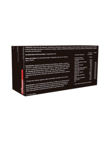 Energisil Vigor Plus 60 cápsulas